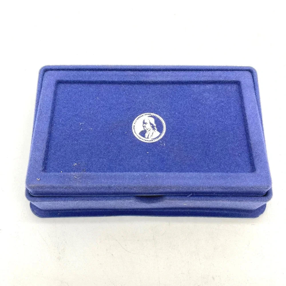 Franklin Mint Collectors Society Wax Seal Kit Benjamin Franklin Pewter Blue Wax